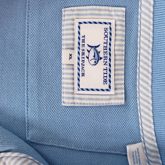 Southern Tide The SkipJack Polo Shirt Men's Size XL Classic Fit Blue Golf Preppy - Picture 7 of 11